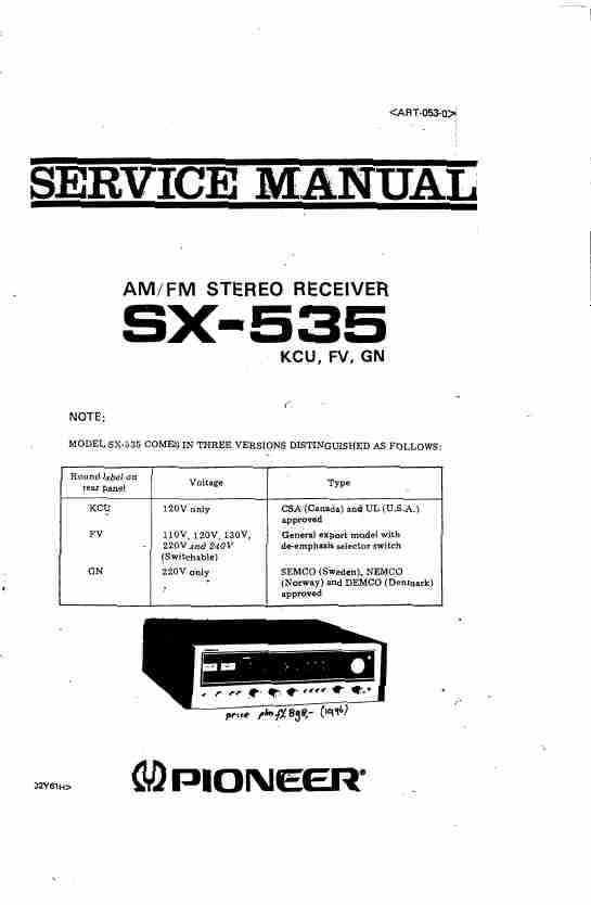 Pioneer Stereo Receiver SX-535-page_pdf